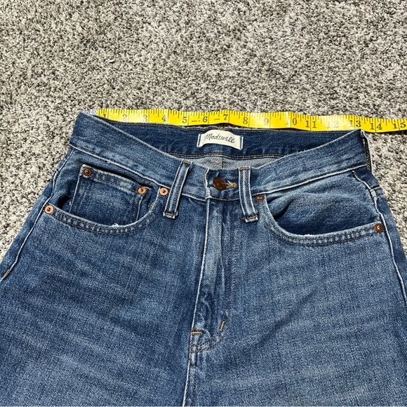 Madewell The Momjean Jeans Size 25 Distressed Hem - Picture 4 of 10
